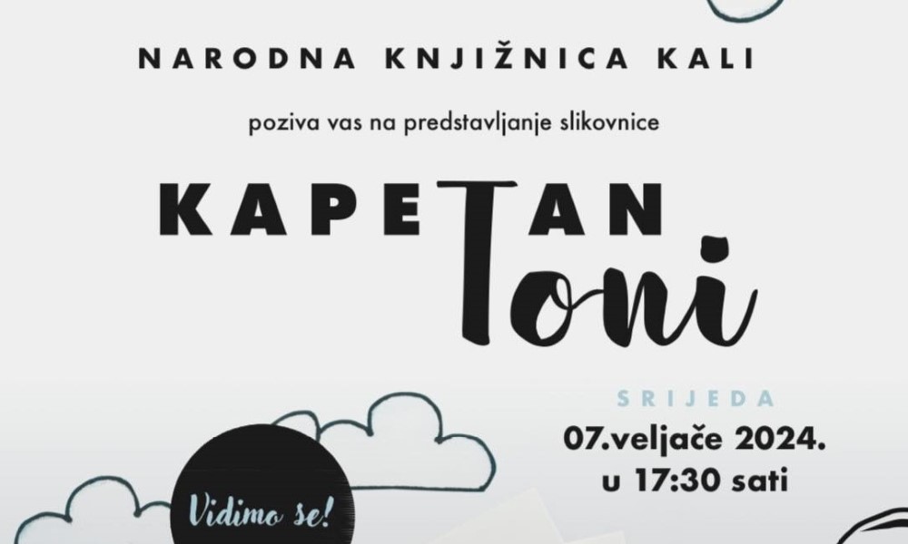 Featured image for “Predstavljanje slikovnice “Kapetan Toni” Ane Vidov”
