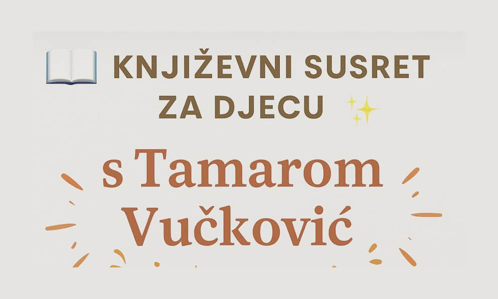 Featured image for “KNJIŽEVNI SUSRET: Tamara Vučković u Narodnoj knjižnici Kali”